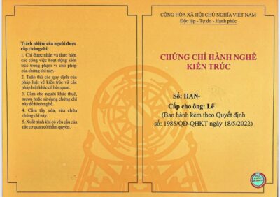 Chứng chỉ hành nghề kiến trúc có hạng không?