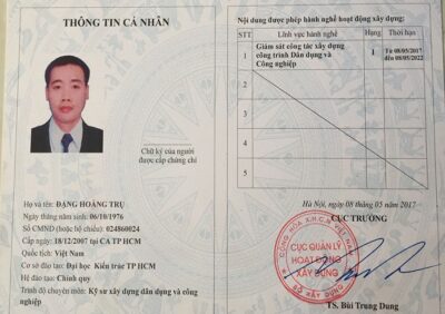 Gia hạn chứng chỉ hành nghề xây dựng có phải thi lại không?